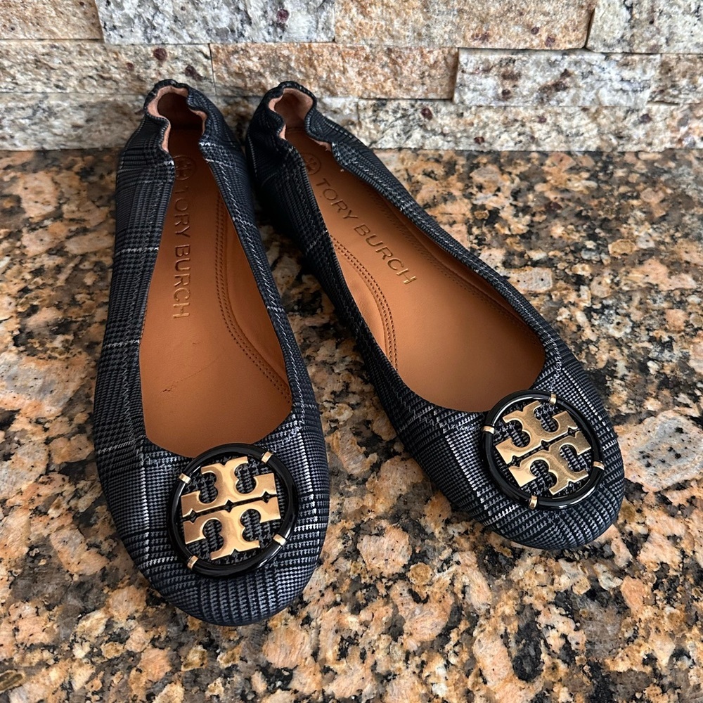 Tory Burch Ballet Flat Prince of Wales